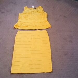NWT NY&CO/Seventh Ave 2 piece Skirt Set Size L and XL